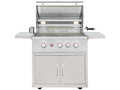 Summerset TRL Pro 32-Inch 3 Burner Freestanding Gas Grill With Rear Infrared Burner and Rotisserie Kit