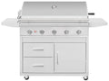 Summerset Sizzler 40-Inch 5-Burner Freestanding Gas Grill On Deluxe Cart