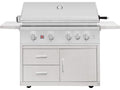 Summerset TRL Pro 40-Inch 4 Burner Freestanding Gas Grill With Rear Infrared Burner and Rotisserie Kit On Deluxe Cart