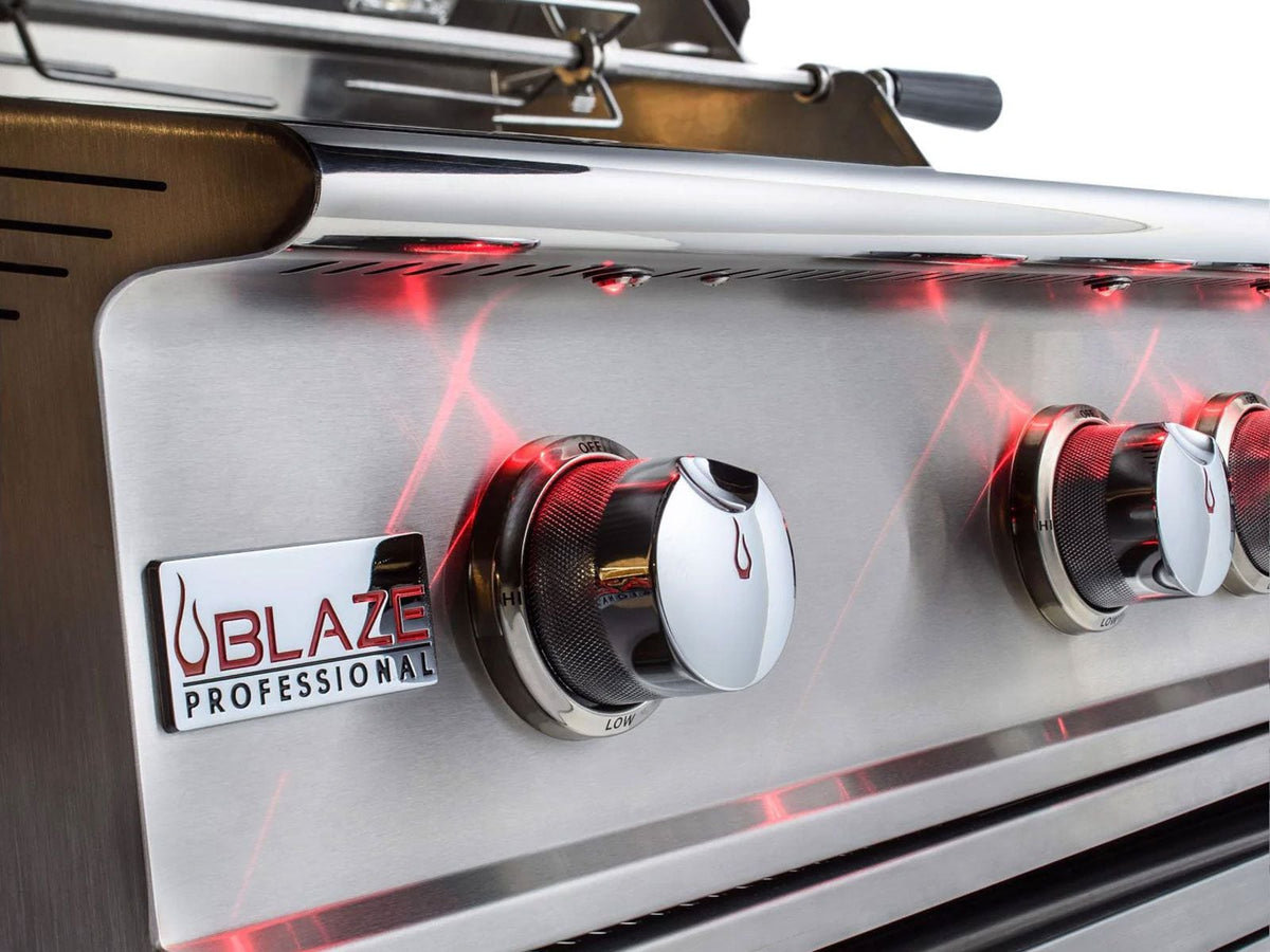 Blaze Professional LUX 44-Inch 4 Burner Built-In Gas Grill With Rear Infrared Burner