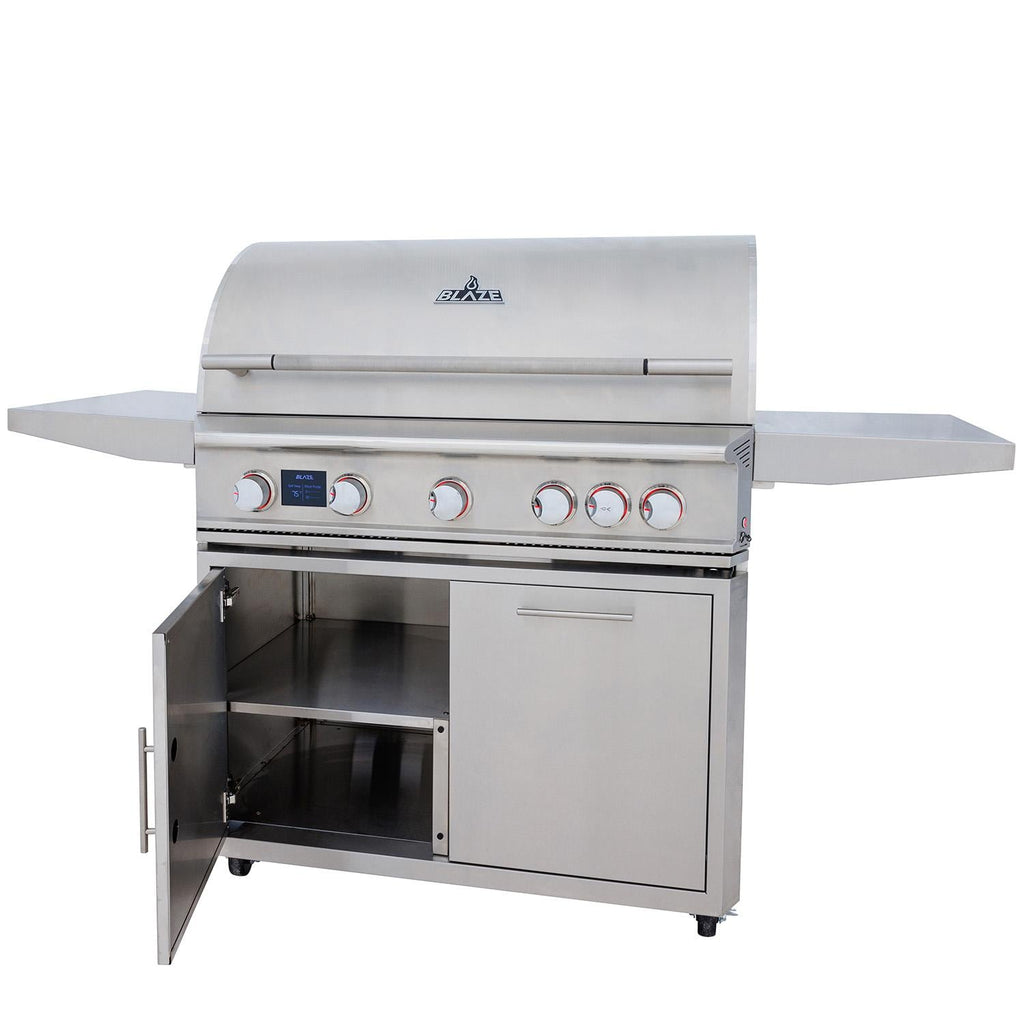 Blaze LTE PRO 40-Inch 5-Burner Freestanding Grill w/Digital Temperature Screen & Rotisserie
