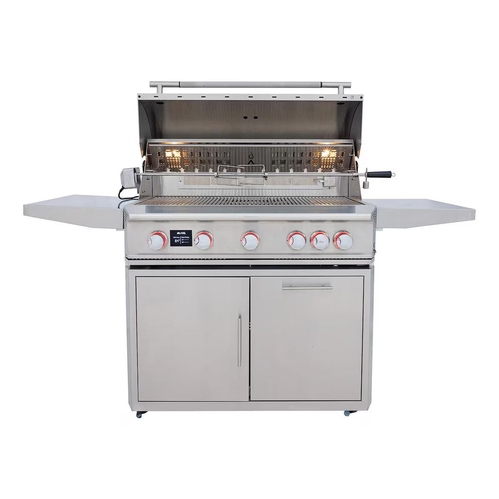 Blaze LTE PRO 40-Inch 5-Burner Freestanding Grill w/Digital Temperature Screen & Rotisserie