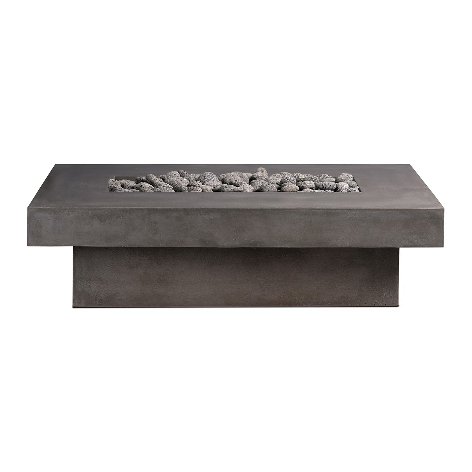 Toplina - Rectangular Concrete Fire Pit Table