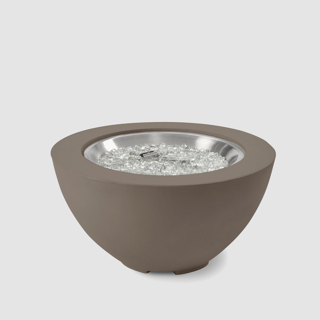 Cove Concrete Bowl Gas Fire Pit