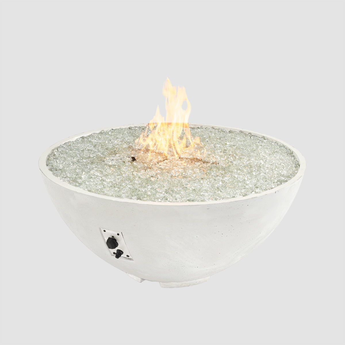 Cove Concrete Edge Gas Fire Pit Bowl 42"