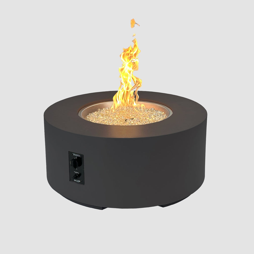 Cove Concrete Round Gas Fire Pit Table