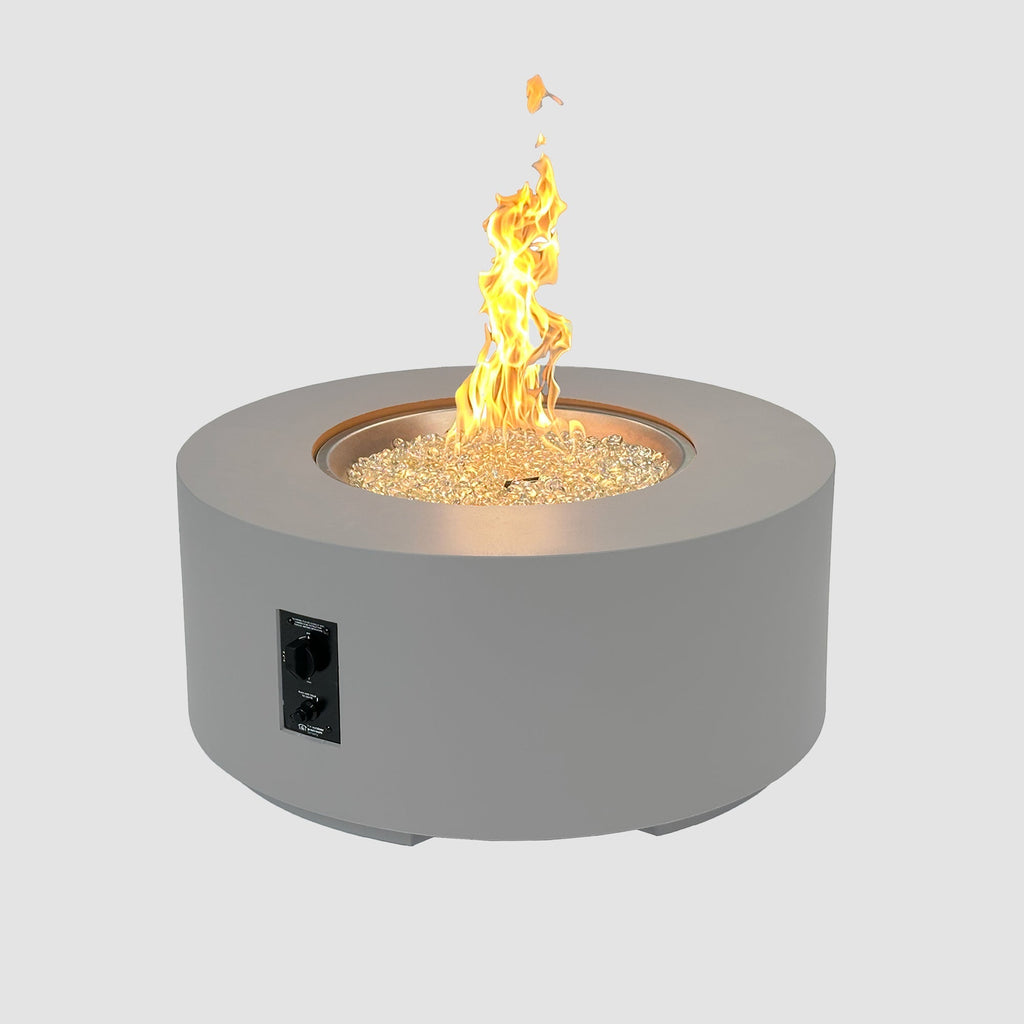Cove Concrete Round Gas Fire Pit Table