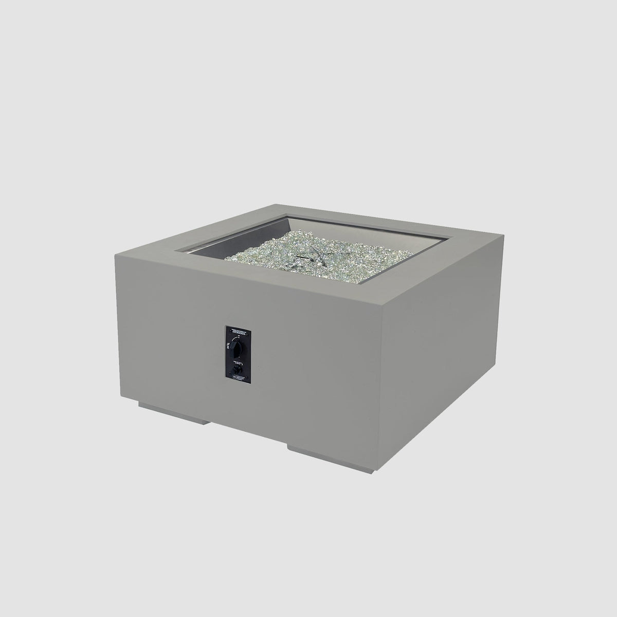 Cove Concrete Square Gas Fire Pit Table