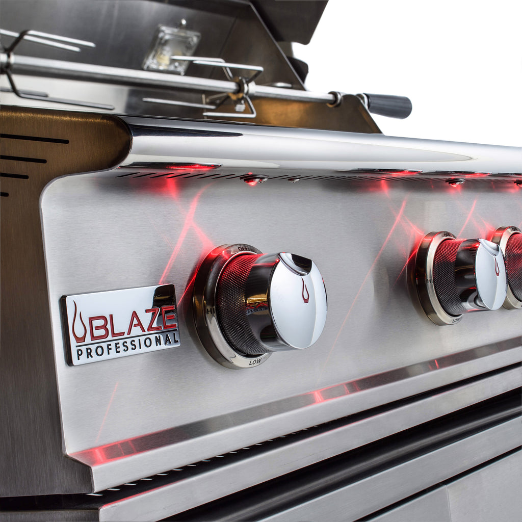 Blaze Professional LUX 44-Inch 4-Burner Freestanding Gas Grill With Rotisserie