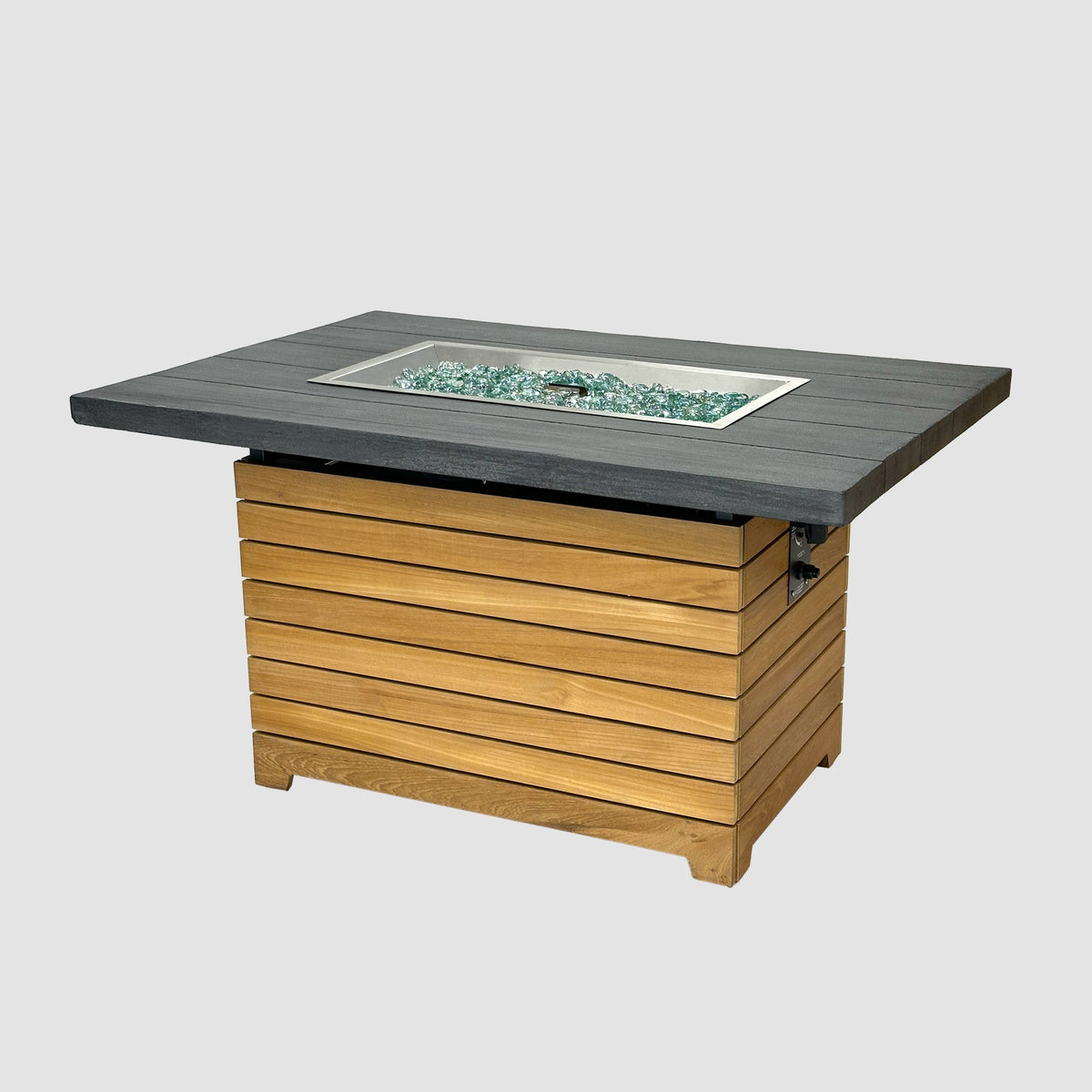 Darien 42-Inch Rectangular Gas Fire Pit Table