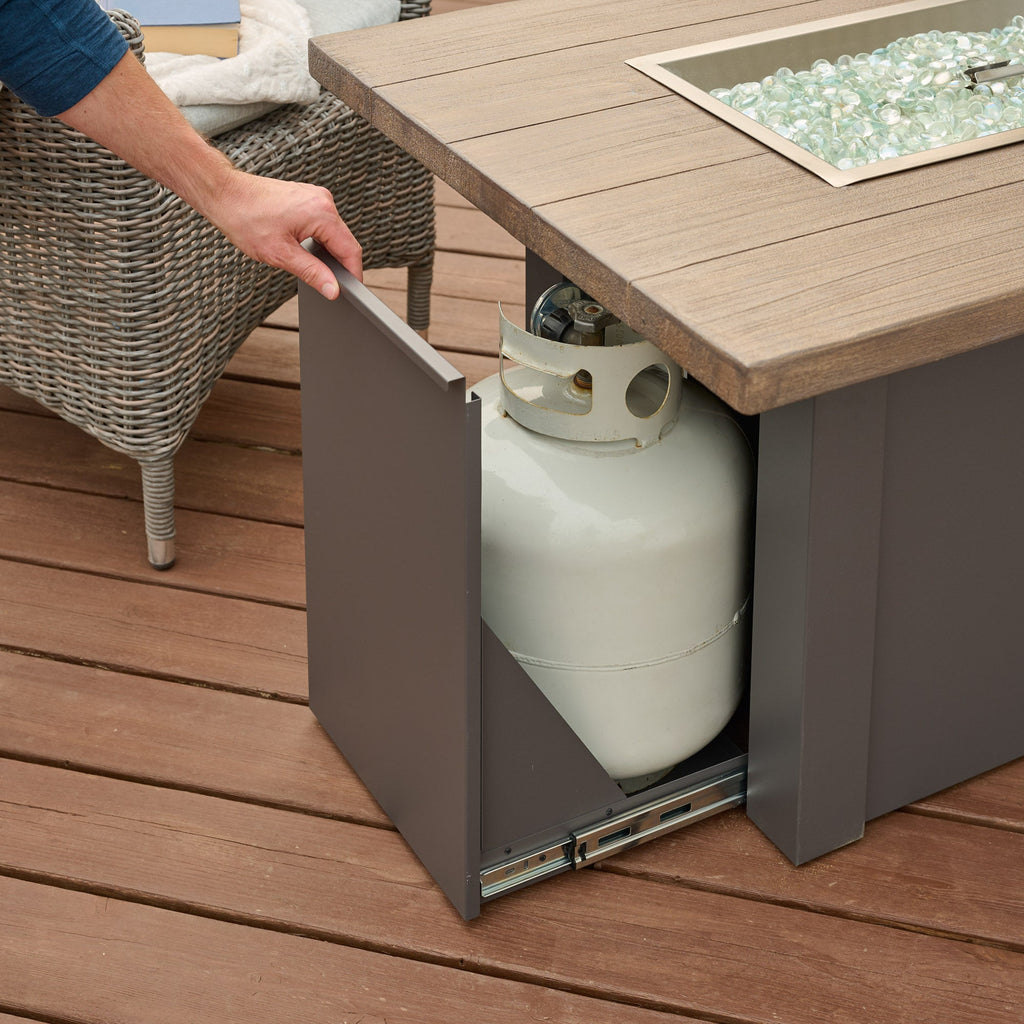 Havenwood 44-Inch Rectangular Gas Fire Pit Table