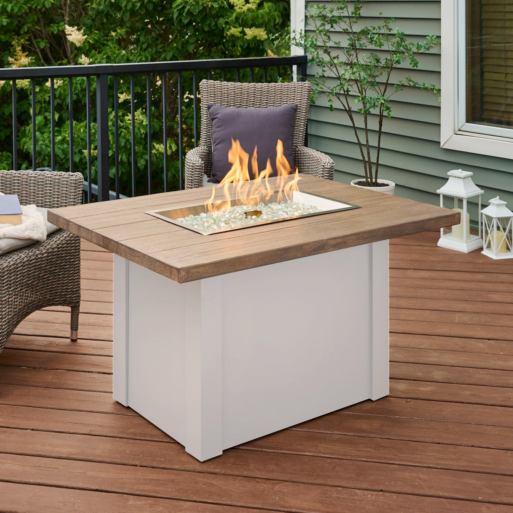 Havenwood 44-Inch Rectangular Gas Fire Pit Table