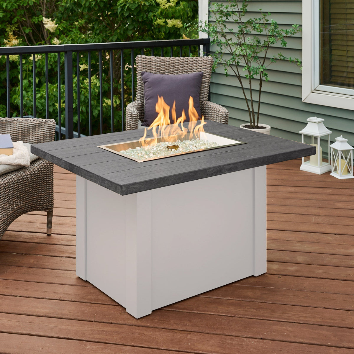 Havenwood 44-Inch Rectangular Gas Fire Pit Table