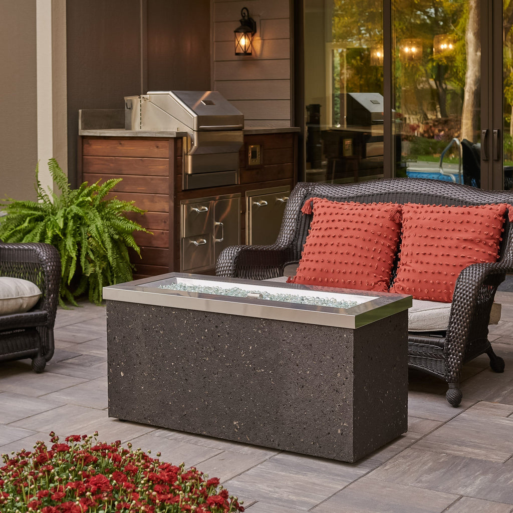 Key Largo Linear Gas Fire Pit Table