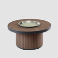 Kenwood and Brooks Round Chat Height Gas Fire Pit Table