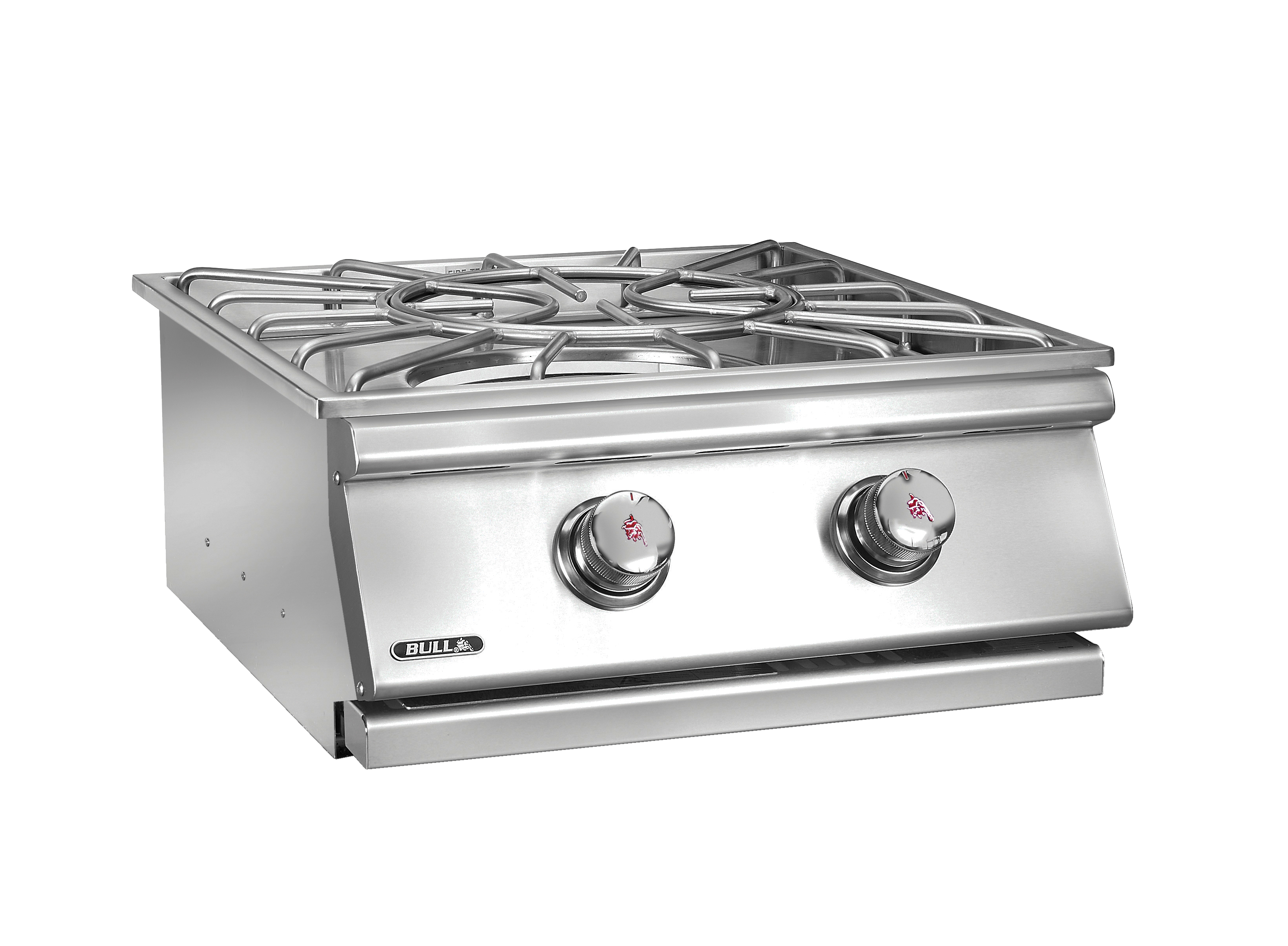 Bull Built-In Gas Stainless Steel Power Burner with Stainless Steel Lid