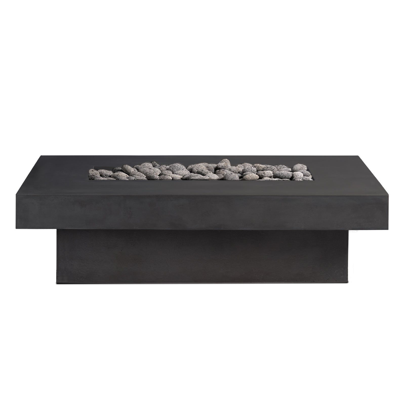 Toplina - Rectangular Concrete Fire Pit Table