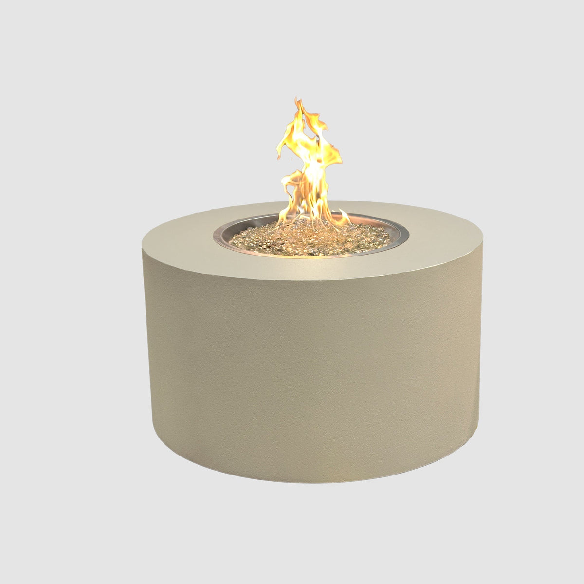 Vosera Round Gas Fire Pit Table