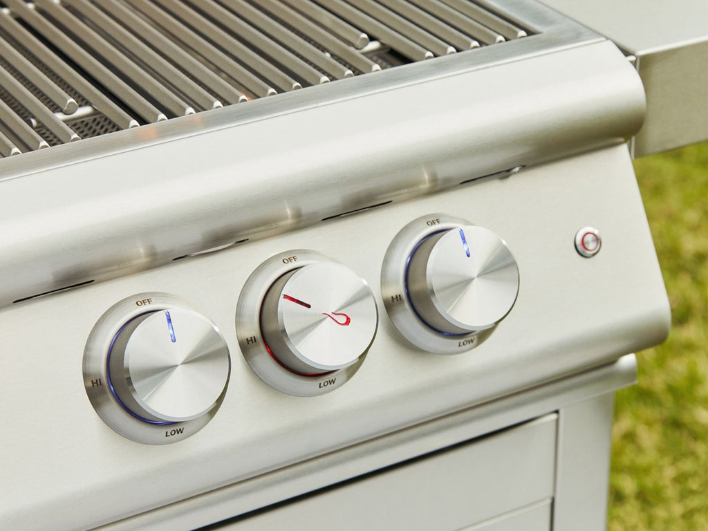 Blaze LTE+ 32-Inch 4-Burner Freestanding Gas Grill with Lift-Assist Hood and Rear Infrared Burner