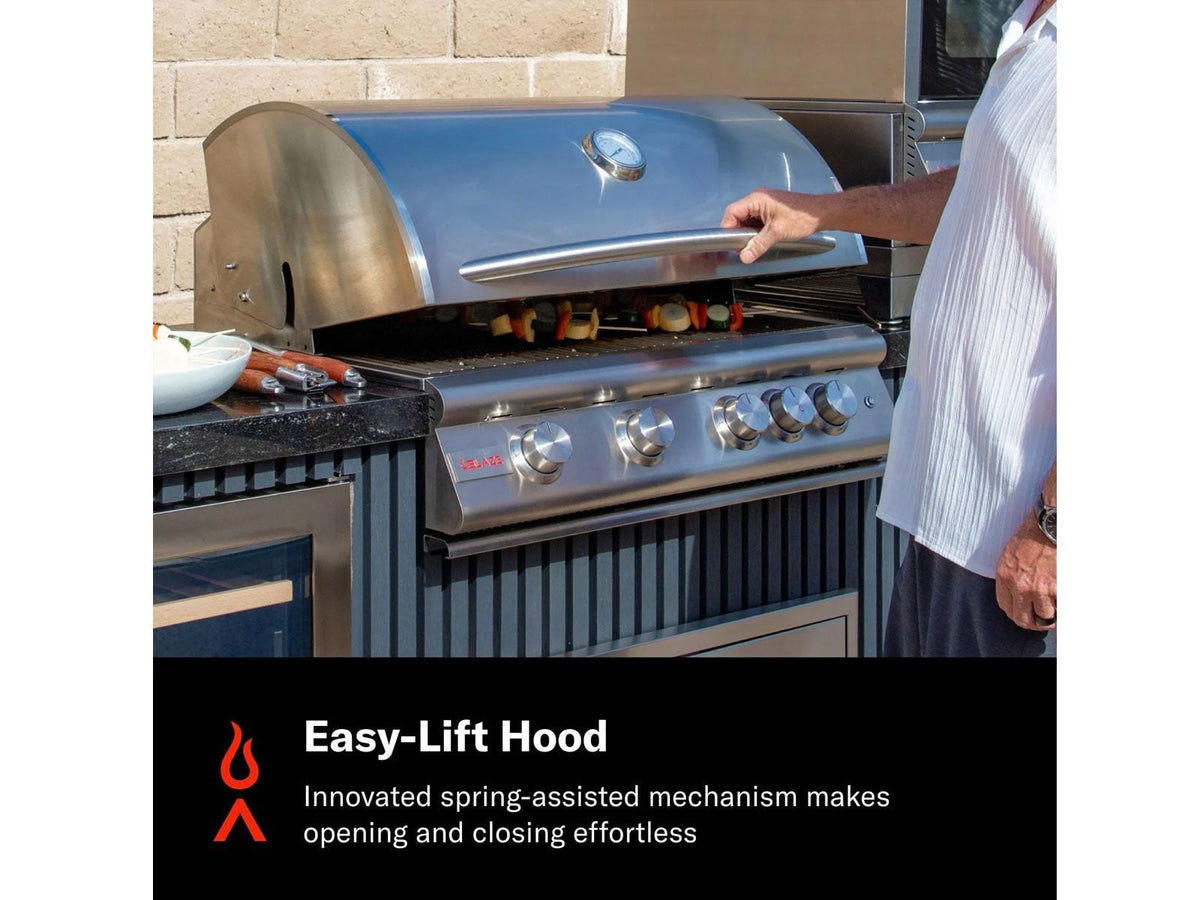 Blaze LTE+ 32-Inch 4-Burner Built-In Gas Grill w/ Lift-Assist Hood & Rear Infrared Burner