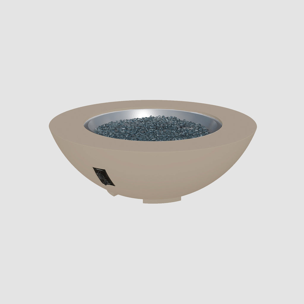 Cove Concrete Bowl Gas Fire Pit