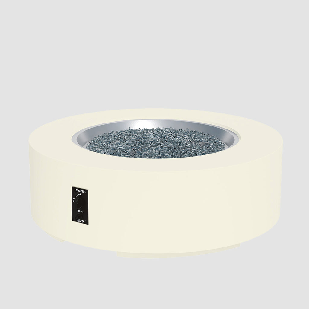 Cove Concrete Round Gas Fire Pit Table