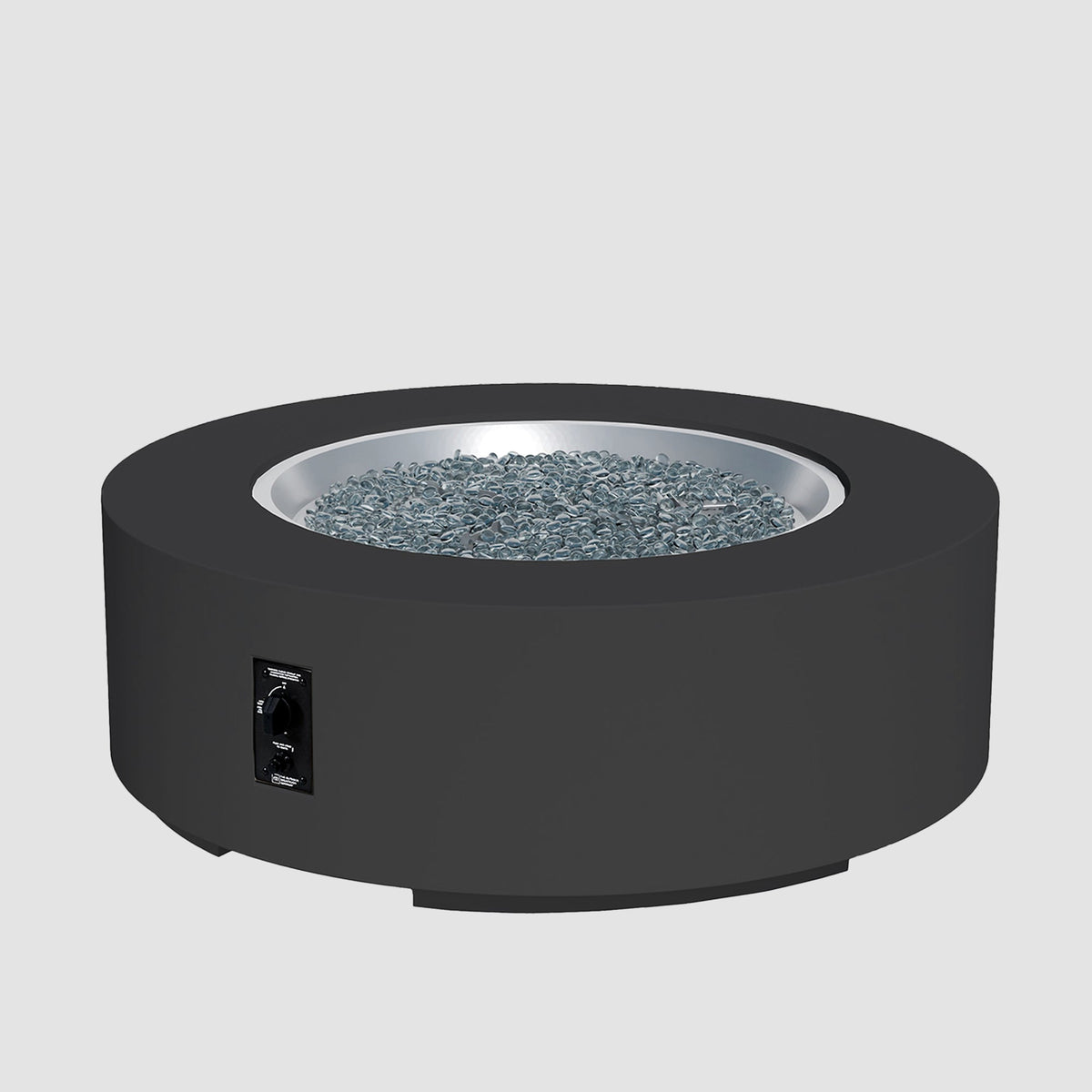 Cove Concrete Round Gas Fire Pit Table