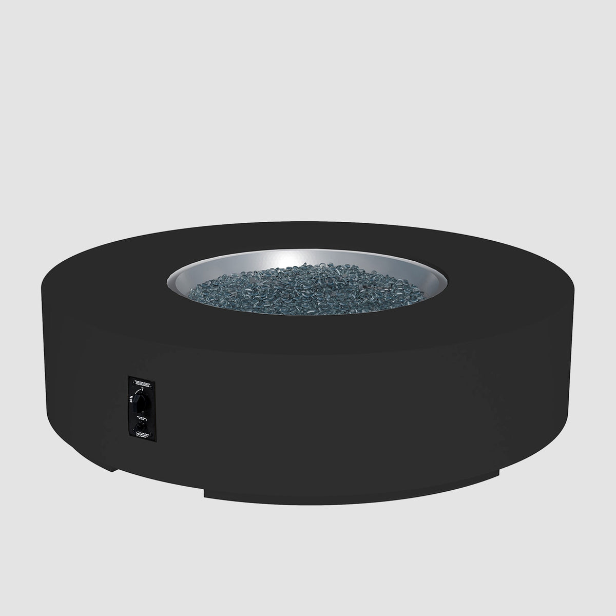 Cove Concrete Round Gas Fire Pit Table