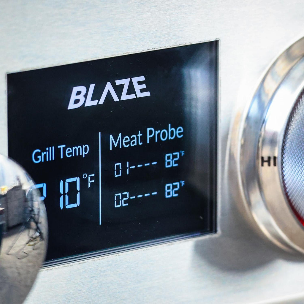 Blaze LTE PRO 40-Inch 5-Burner Freestanding Grill w/Digital Temperature Screen & Rotisserie