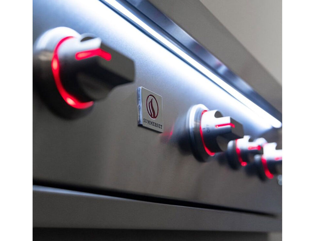 Summerset Quest 30-Inch 2-Burner Built-In Gas Grill with Rear Infrared Burner, Rotisserie Kit & Drop-In Griddle Plate