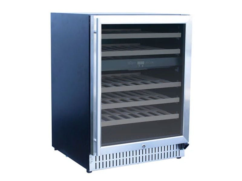 TrueFlame 24-Inch 5.3 Cu. Ft. Outdoor Rated Dual Zone Wine Cooler