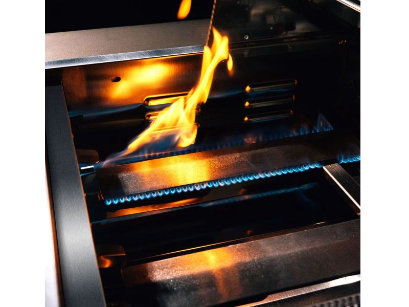 TrueFlame 25-Inch 3-Burner Freestanding Gas Grill with Grill Lights