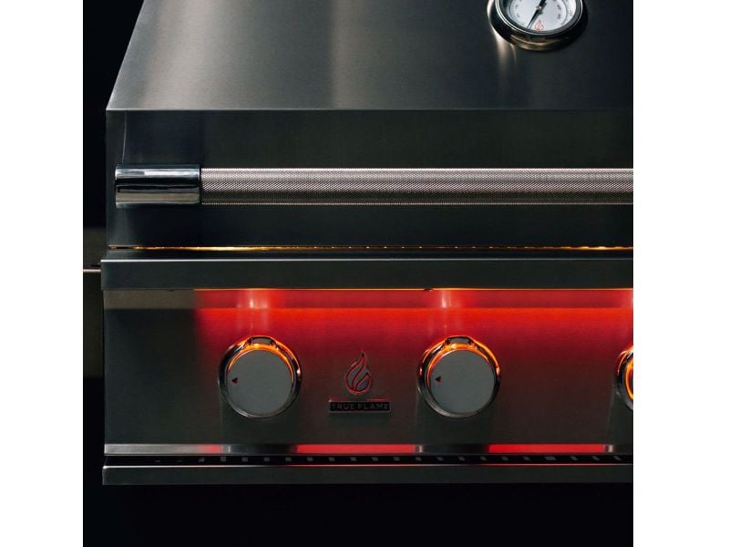 TrueFlame 25-Inch 3-Burner Freestanding Gas Grill with Grill Lights