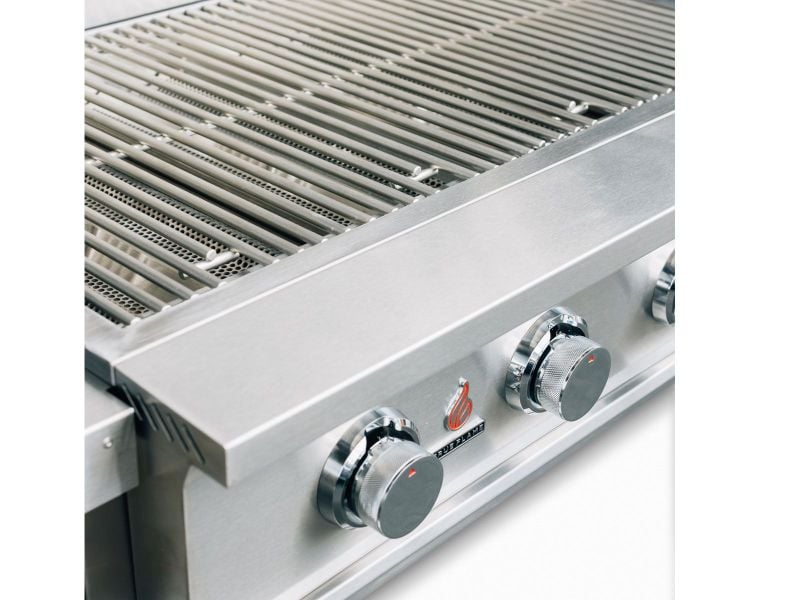 TrueFlame E-Series 32-Inch 4-Burner Gas Grill on Double Door Cart